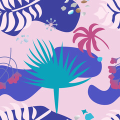 seamless pattern with flowers