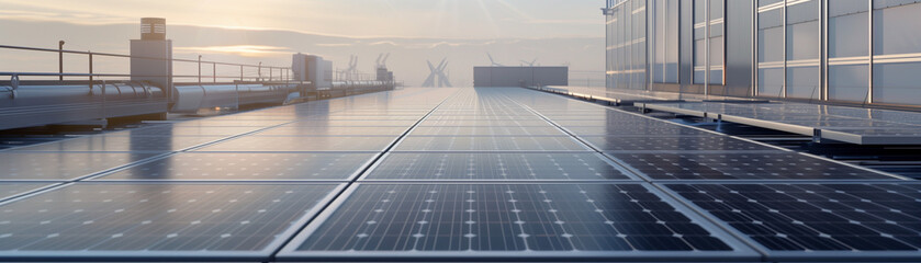 A blurred cityscape at night with travelers on a moving airport escalator and people walking on a bridge bathed in urban light