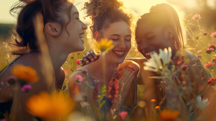 Joyful Meadow Gathering Generative AI