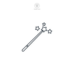 Magic Wand icon theme symbol vector illustration isolated on white background