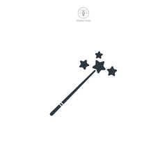 Magic Wand icon theme symbol vector illustration isolated on white background