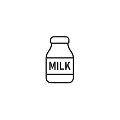 Milk icon vector. EPS 10 editable vector