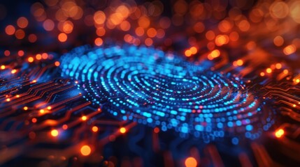 Digital Fingerprint on Circuit Board