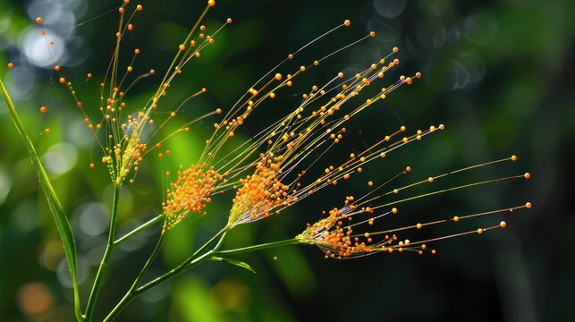 Dodder plants or tali putri in indonesian have thin thread like stems that are often yellow or orange in color