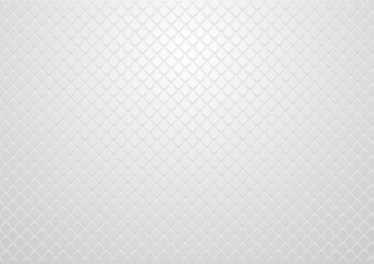 Geometric minimal background with abstract linear squares grid. Vector grey white design