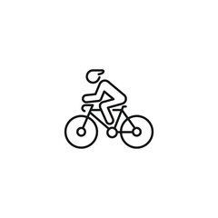 Bicycle icon vector. EPS 10 editable vector