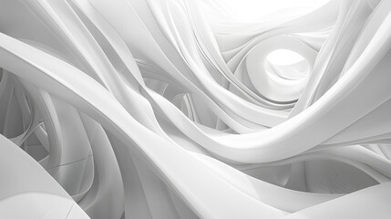 Abstract White Futuristic Background Stock Illustration
