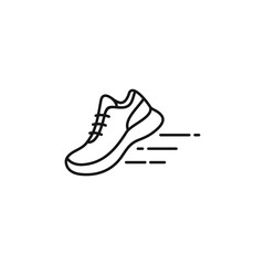 Running shoes icon vector. EPS 10 editable vector
