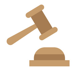 Law Vector Flat Icon Design