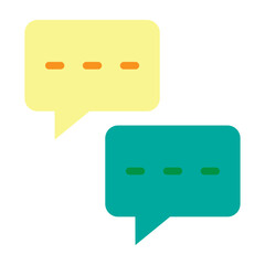 Chatting Vector Flat Icon Design