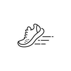 Running shoes icon vector. EPS 10 editable vector