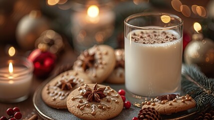 Cozy Christmas Cookies and Eggnog
