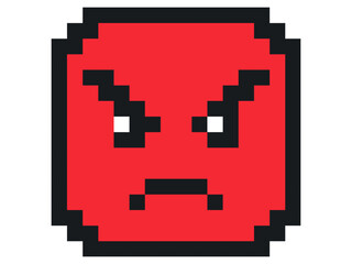 怒る顔のアイコン