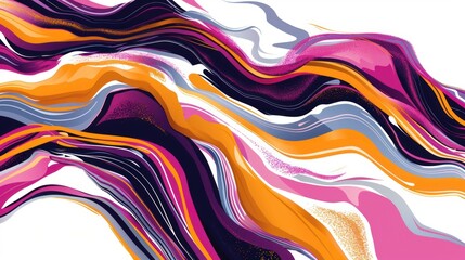 Abstract random color liquid marble background