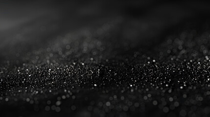 Black grainy gradient background noise texture blurred dark header backdrop poster banner header cover design Stock Illustration