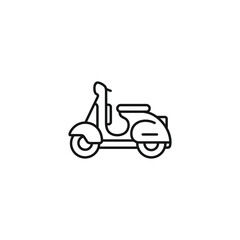 Scooter icon vector. EPS 10 editable vector