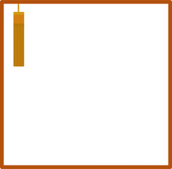 Traditional Korean square frame