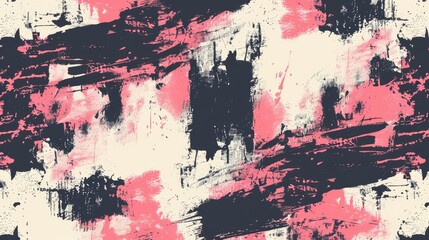 Fototapeta premium abstract seamless pattern. color brush stroke grunge art. vector art. texture print. repeat pattern