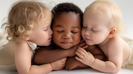 A close-up collection of friends, including children, teenagers, young people, infants, and students, set against a backdrop ideal for a friends-themed wallpaper.