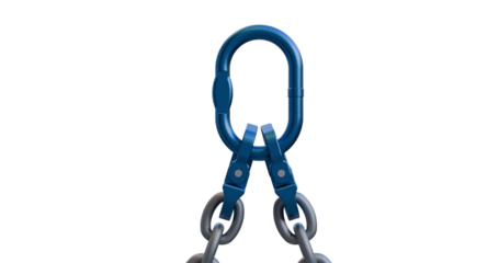Oblong and grab sling; chain arrangement; lifting and rigging assembly