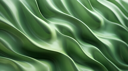 Fototapeta premium Green Tones Waves Background Stock Illustration