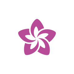 Star Flower logo vector design template