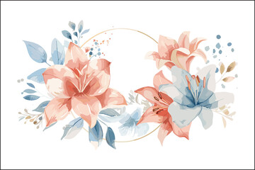 Stunning Multicolor Watercolor Flowers