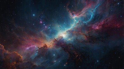 Celestial allure a colorful display of astral beauty.