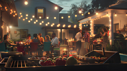 Independence Day BBQ Bash,Tasty Cookout with Friends