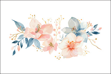Stunning Multicolor Watercolor Flowers