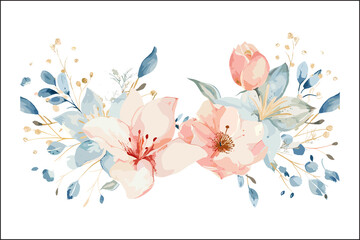 Stunning Multicolor Watercolor Flowers