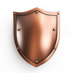 Antique Bronze Shield With Rivets and Smooth Finish