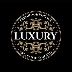 Luxury Royal Brand Logo Design Vector Template