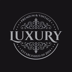 Luxury Royal Brand Logo Design Vector Template