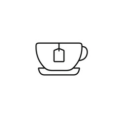 Tea icon vector. EPS 10 editable vector