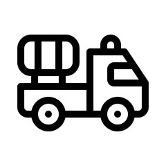 tank tracks line icon