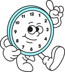 Hand drawn vector illustration of Clock Art Style | Logo, Icon, Visual Identity, Asset	