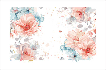 Stunning Multicolor Watercolor Flowers