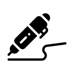 fountain pen glyph icon