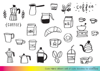 Food doodles,Foods doodles hand drawn sketchy vector symbols and objects