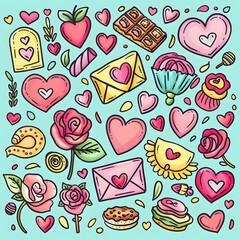 Valentine's Day cartoon cards