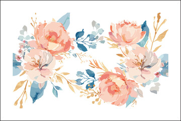 Stunning Multicolor Watercolor Flowers