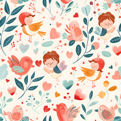 Valentine's Day cartoon cards