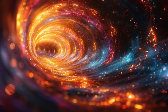 Vibrant digital art of zouk performance on futuristic dancefloor with mix of abstract and realism