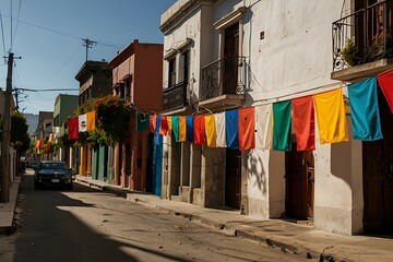 dystopian cyberpunk alleyway at night with neon. cyberpunk city at night illustration. seamless looping overlay 4k virtual video animation background