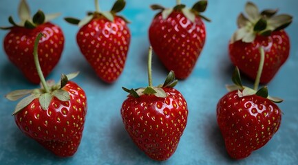 set of strawberries