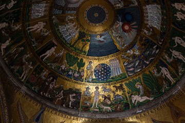 Details from murals in San Marco basilica in Venice © rninov