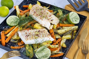 fish and vegetables