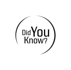 did you know