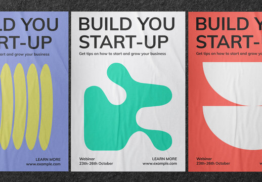 Glued Poster Mockup With Generative AI